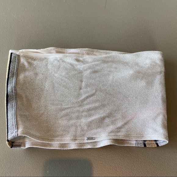 VS PINK sparkle tube top silver and gold - Picture 4 of 5